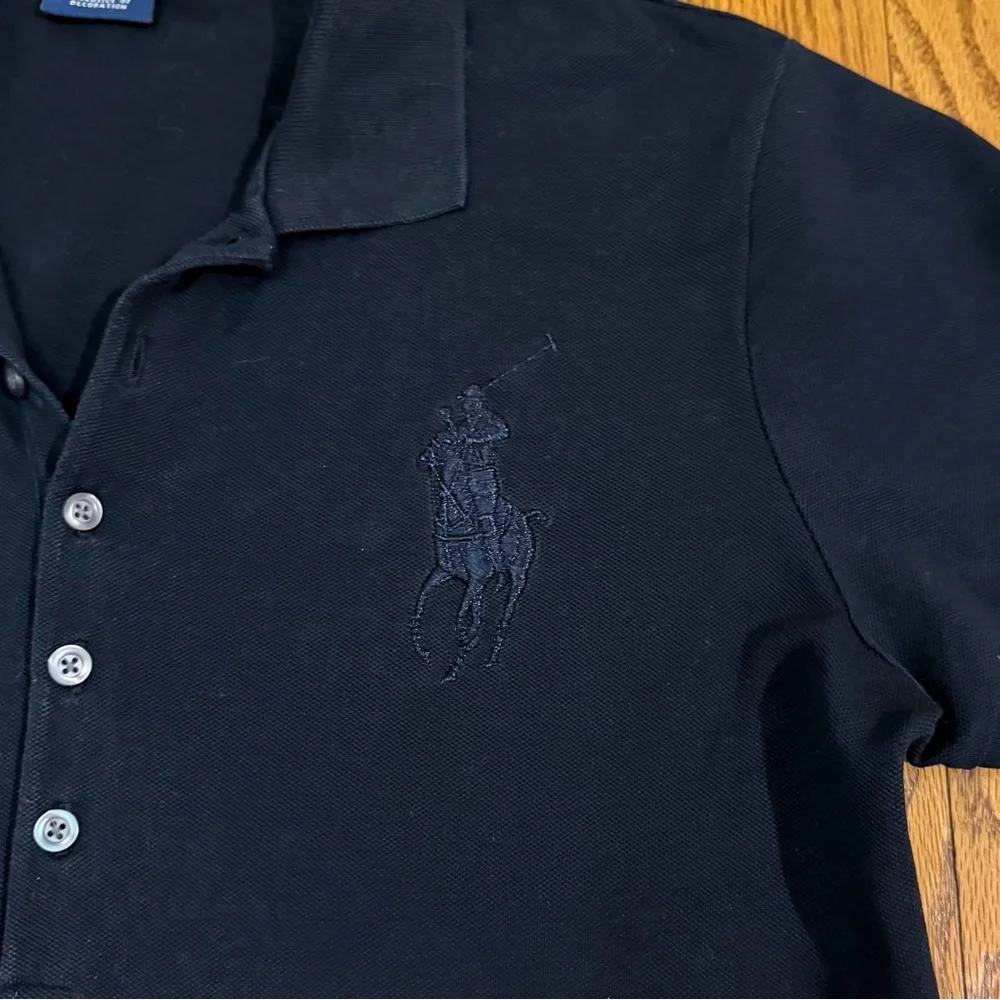 RL Big Pony Black Short Sleeve Top - Picture 5 of 11